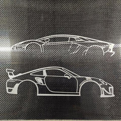 Laser cut Vehicle  silhouettes